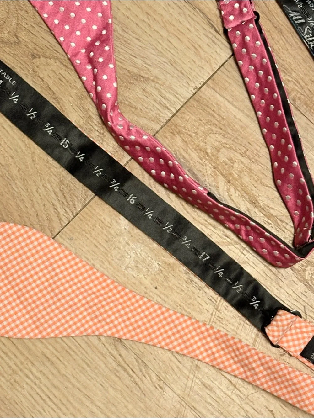Saddlebred Pink Polka Dot Self-Tie Bow Tie